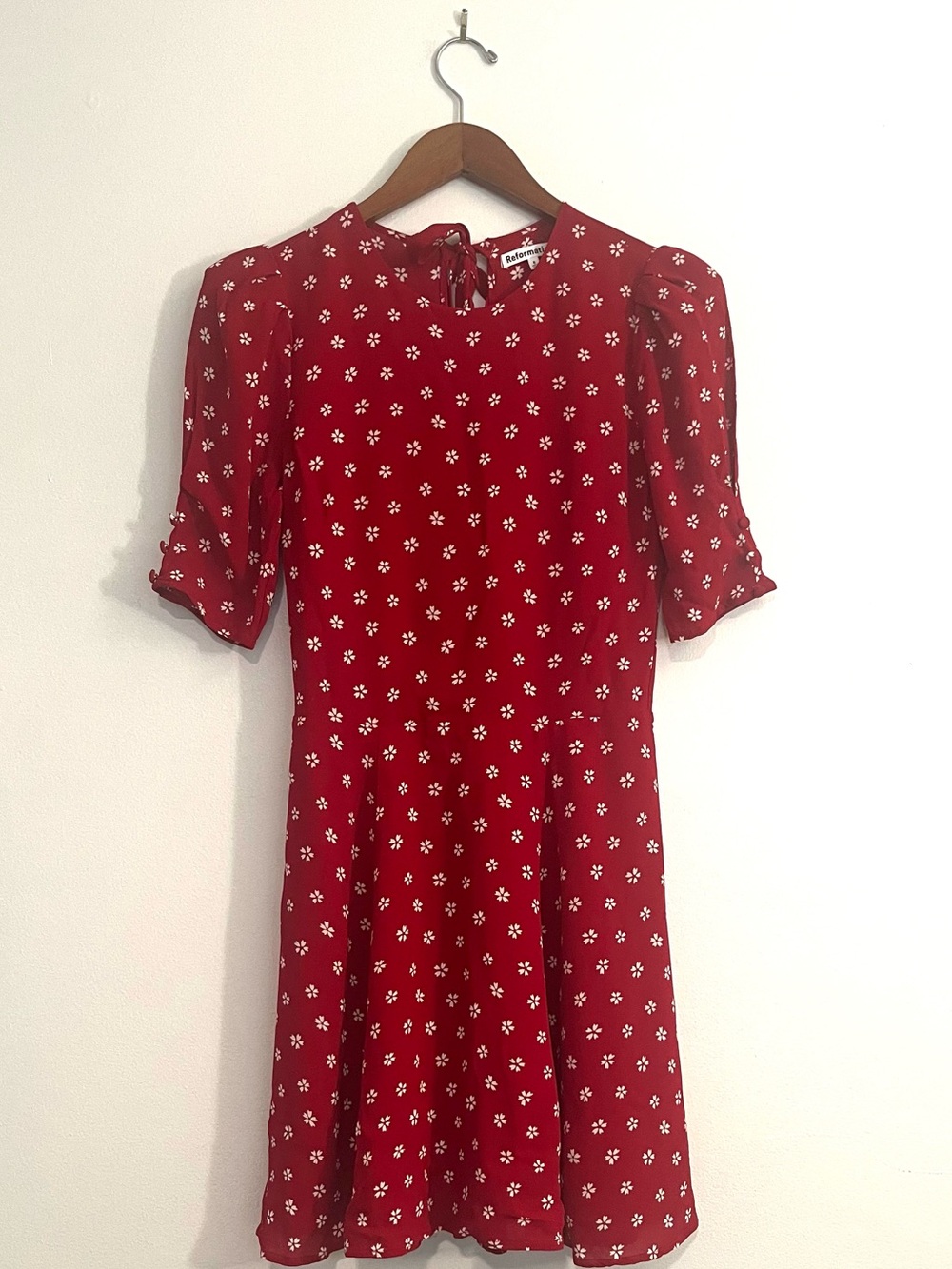Reformation Bard Floral Print Crepe Mini Dress - Picture 5 of 10